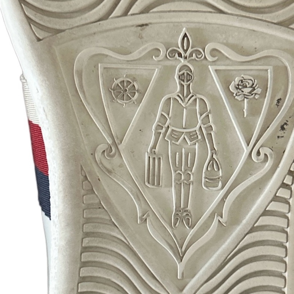 - Gucci Ace leather lace up sneakers star & bee embroidered details size… - Picture 5 of 7